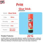 Colla in stick Pritt originale, atossica, lavabile, sicura per bambini, per arti e mestieri