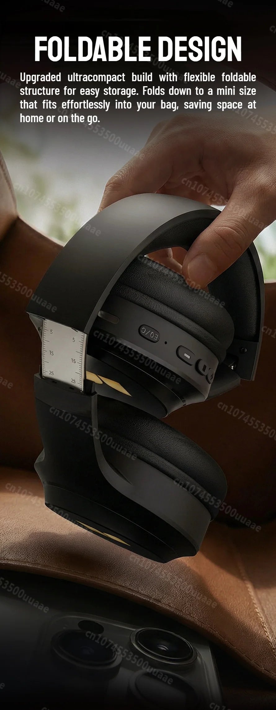 Cuffie Bluetooth 6.0 Monster N21 con Doppia Modalità EQ, Auricolari Stereo Immersivi, Pieghevoli Over-Ear, con Microfono, Cablate/Wireless