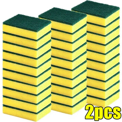 50/2 pz Cucina Lavapiatti Spugna Morbida Assorbente Pulito Strofinare Pentola Ruggine Spugnetta Rimozione Kit Spazzola Per La Pulizia Della Casa spugna