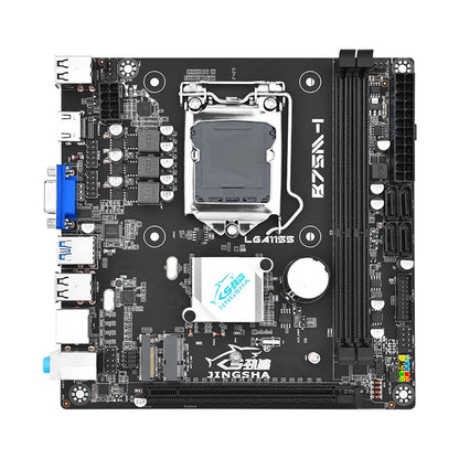 Kit Scheda Madre Mini ITX B75 con Processore Core I5 3470, 16GB di Memoria DDR3, Supporto CPU I3 I5 I7, Socket LGA1155