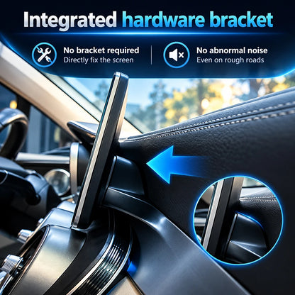 Mekede, schermo da 12,3 pollici, risoluzione 2K, sistema di navigazione GPS con CarPlay e Android Auto, autoradio multimediale con sistema operativo Linux per Mercedes Benz C W205, GLC X253, Classe V W447, lettore video 4K.
