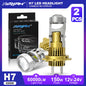 XSTORM H7 Proiettore LED Faro H11 H8 9005 9006 H4 Lente per proiettore LED Hedalights Canbus 60000LM 150W Auto Fascio alto e basso 12V