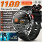 Nuovo Smartwatch T-REX3 Ultra con Batteria da 1100mAh, Impermeabile 10ATM, GPS, Bussola, Torcia, Display AMOLED HD da 1.7'', Chiamate, Orologio Sportivo Intelligente per Uomo