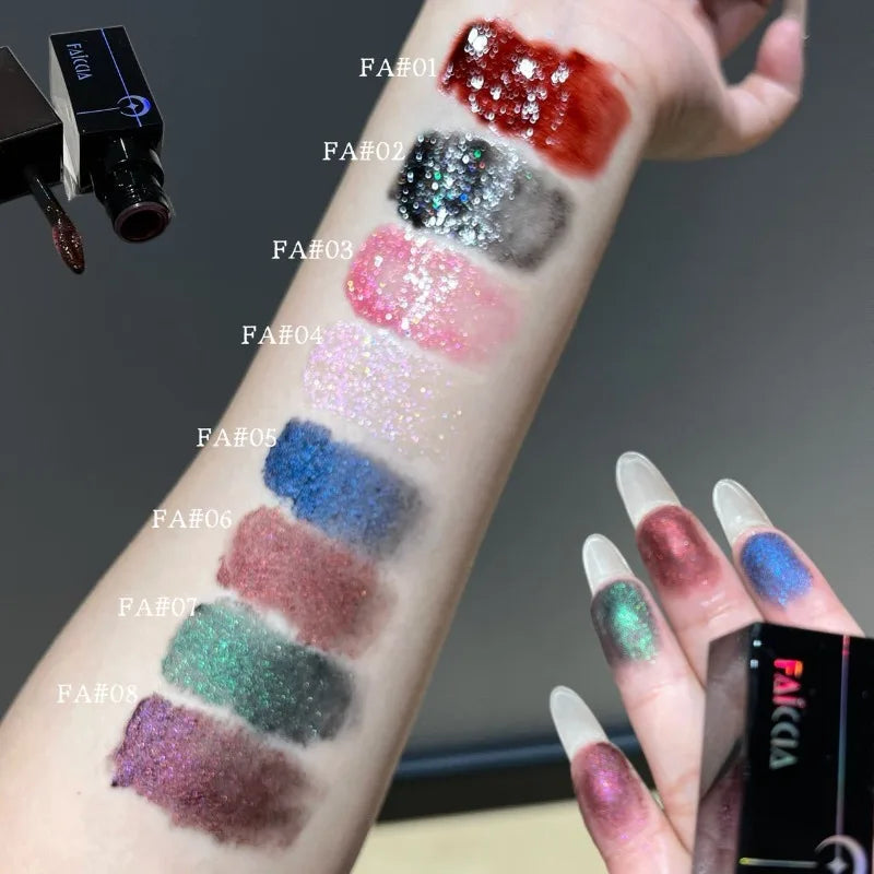 Rossetto Nero Opaco Scintillante Rosso, Lucidalabbra Punk Gotico, Trucco di Halloween, Rossetto in Mousse, Rossetto Impermeabile Anti-sbavature, Tinta Labbra