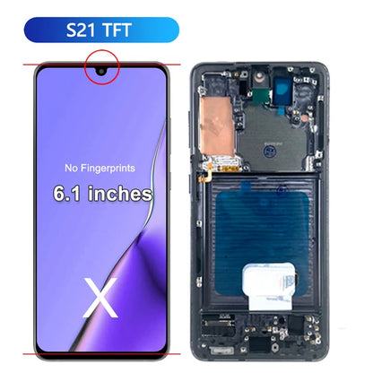 Nuovo display AMOLED per Samsung Galaxy S21 5G, display LCD touchscreen digitalizzatore per Samsung S21 G9910 G991B, ricambio display