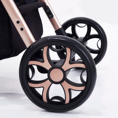 Passeggino Magic ZC 3 in 1, Sistema da Viaggio Compatto e Pieghevole con Navicella, Seggiolino Auto per Neonati e Seduta Reversibile, Carrozzina High Landscape, Ruote Ammortizzate, Manubrio Regolabile, Chiusura con Una Mano,