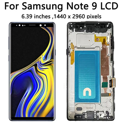 Nuovo LCD per Samsung Note9, Display Touch Screen Digitizer Assembly per Samsung Note 9 N960F N960U N9600 con Cornice LCD