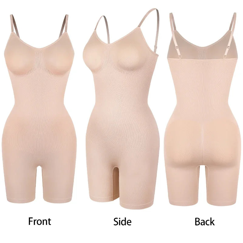 Nuovo Body Shapewear Donna Canotta Controllo della pancia Shaper completo del corpo Pantaloncini anti sfregamento Dimagrante Vita Trainer Butt Lifter