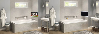 Souria 27 pollici Specchio magico TV LED impermeabile per bagno DTV Sintonizzatore WiFi Android TV Hotel Pubblicità SPA Salon US DVB-T T2 C