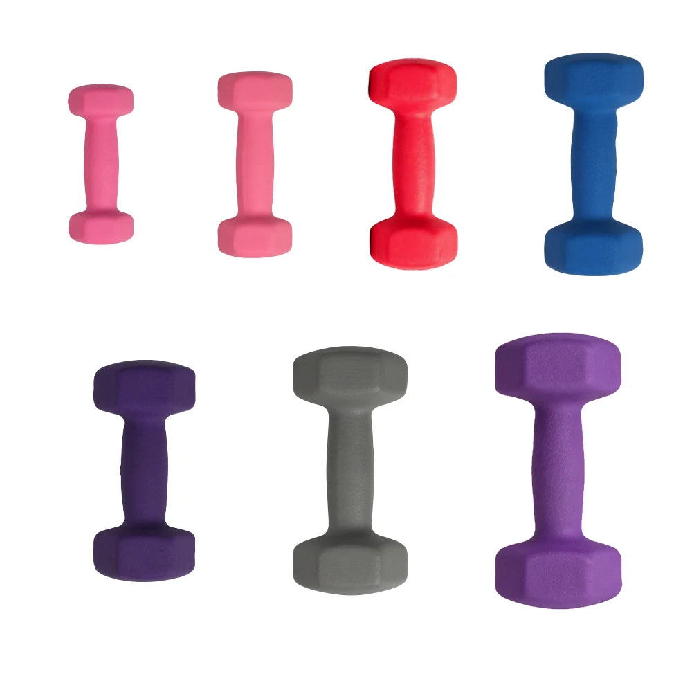 Set di 2 manubri - 2 x 2 kg, manubri esagonali, superficie in vinile, ideali per fitness, esercizio e allenamento, palestra a casa, disponibili in vari colori