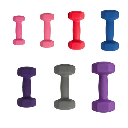 Set di 2 manubri - 2 x 2 kg, manubri esagonali, superficie in vinile, ideali per fitness, esercizio e allenamento, palestra a casa, disponibili in vari colori