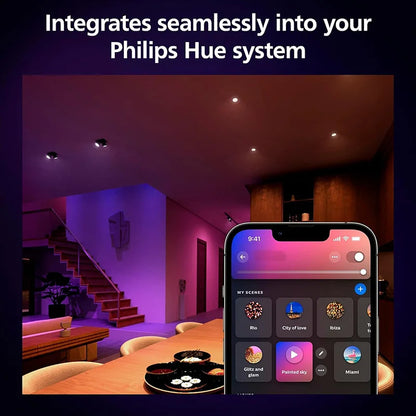 Faretto LED intelligente Philips Hue GU10 4,2 W 220-240 V 400 LM Bianco e colore Ambiance Funziona con Alexa Google Home Bluetooth, 1x