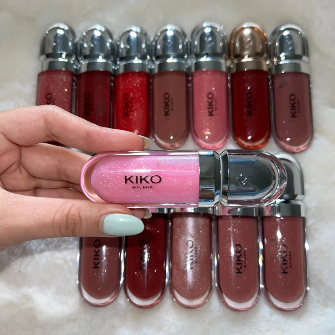 KIKO Milano 3D Hydra Lip Gloss – Lucidalabbra ad Alta Lucentezza, Idratante, Volumizzante, Non Appiccicoso, Resistente all'Acqua e a Lunga Durata
