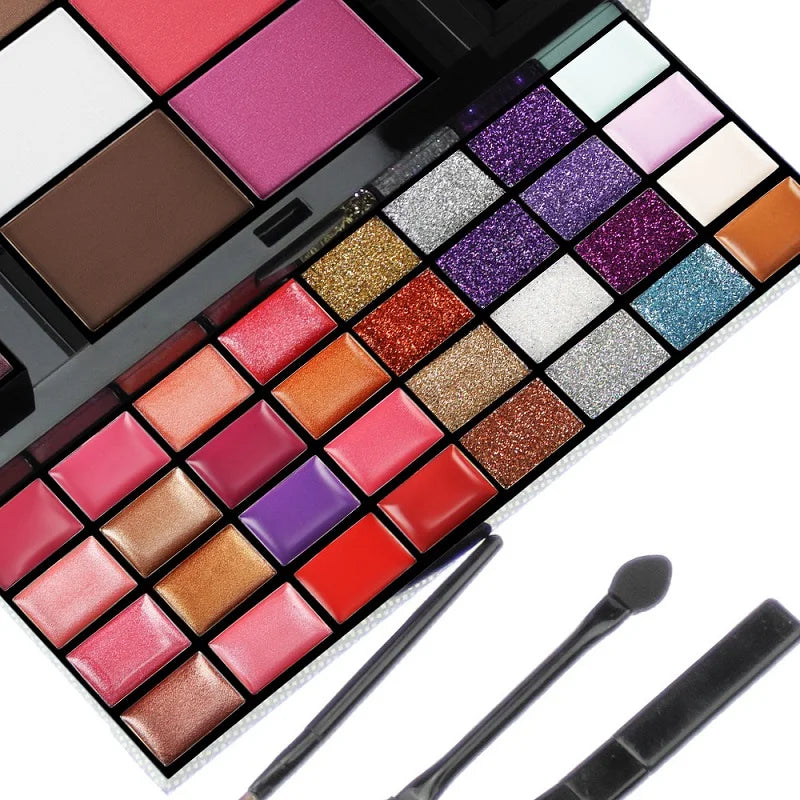 40/74/78 colori glitter palette di ombretti opaco impermeabile a lunga durata polvere pressata kit di cosmetici moda donna strumenti di trucco