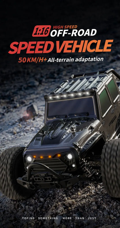 ZWN 1:16 70KM/H o 50KM/H Auto RC 4WD con LED, Auto Telecomandate ad Alta Velocità, Monster Truck da Drift per Bambini Vs Wltoys 144001 Giocattoli