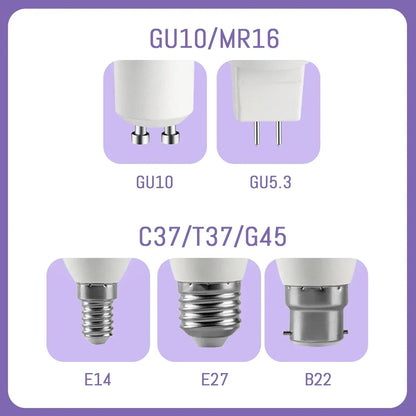 Lampadina intelligente regolabile a 3 temperature di colore CCT AC100-240V 3W 9W Lampadina LED GU10 MR16 E27 Luce spot Temperatura colore per l'illuminazione domestica