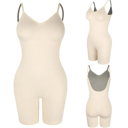 Nuovo Body Modellante a Vita Bassa da Donna in Rete, con Effetto Solleva Glutei, Liscio, Senza Schienale, Modellante Corpo, Contorno Snellente e Corsetto Pancia Piatta