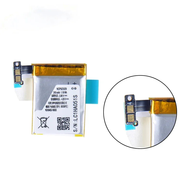 Nuovissima batteria B030FE/b030fe 315mAh nuova per Samsung Galaxy Gear1 V700 SMV700 batterie per orologi + strumenti