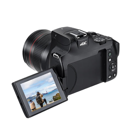 Ordro 4K Fotocamera digitale 12x Zoom ottico Videocamera per fotografia Messa a fuoco automatica 2024 Nuovo Vlog Camara Flash LED integrato
