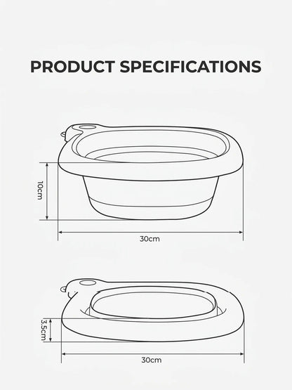Philips Avent Vaschetta Pieghevole Antibatterica per il Bagnetto del Bambino 4,5L Vaschetta Portatile Resistente alle Cadute per il Bagnetto dei Neonati