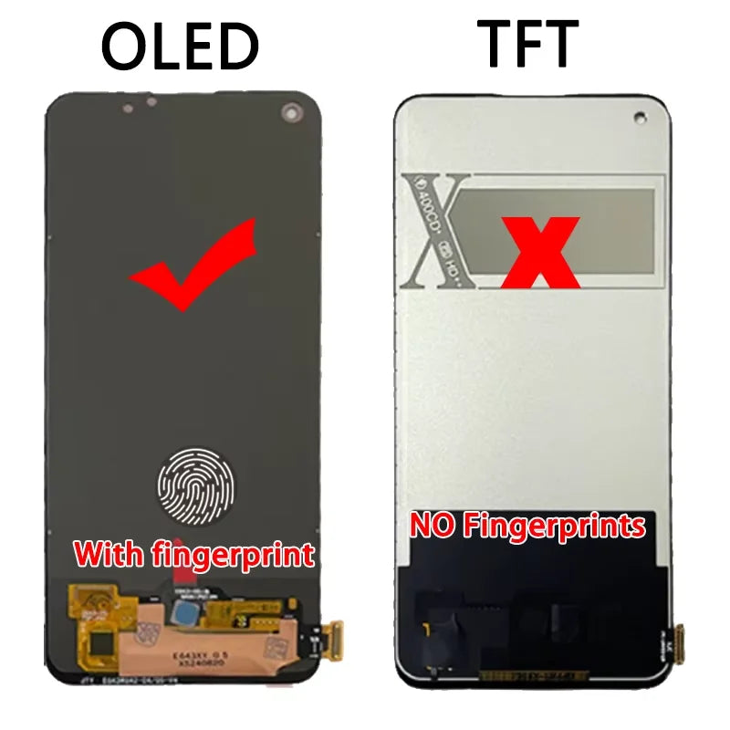 TFT/OLED Per OPPO Realme 8 4G RMX3085 LCD Per Realme 8 Pro RMX3081 Display Touch Screen Digitizer Assembly di Ricambio