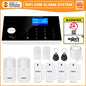 Sistema di Allarme KERUI WIFI GSM con Supporto per 3 Zone Cablate, Allarme Domestico Antifurto Compatibile con Tuya Smart, Sensore PIR 433MHz per Protezione di Sicurezza