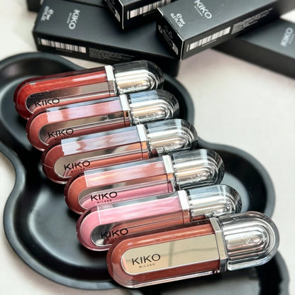 KIKO Milano 3D Hydra Lipgloss, lucidalabbra idratante, volumizzante e ad alta brillantezza, formula a lunga tenuta, non appiccicosa, per un trucco labbra confortevole.