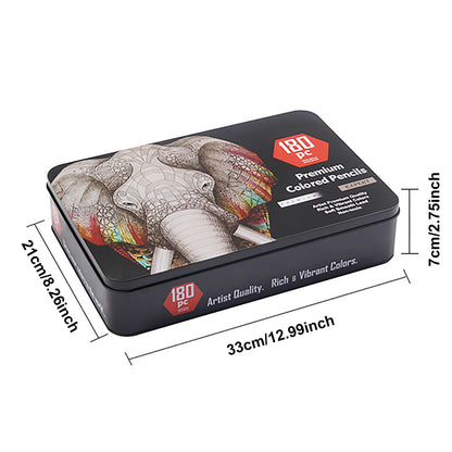 Set di Matite Colorate Professionali 72/120/180/260 Colori, Matite a Olio Non Tossiche per Disegno Artistico e Colorazione