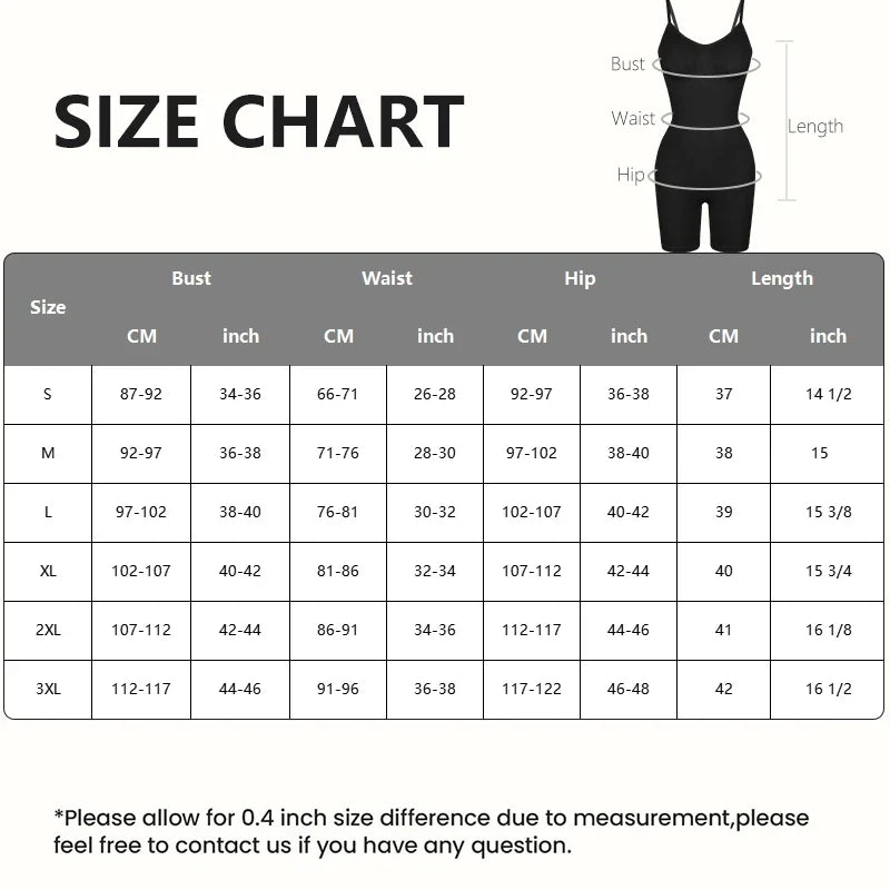 Nuovo Body Shapewear Donna Canotta Controllo della pancia Shaper completo del corpo Pantaloncini anti sfregamento Dimagrante Vita Trainer Butt Lifter
