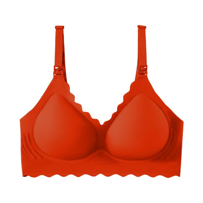 Reggiseno per Allattamento per Donne in Gravidanza con Supporto Morbido Senza Cuciture, Apertura con Un Solo Tocco, Comodo Reggiseno Post-Parto