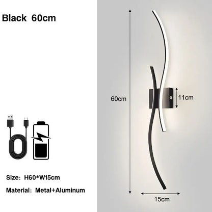 Lampade da parete a LED con batteria ricaricabile senza fili Sconce da parete per camera da letto Luci da parete dimmerabili touch 3CCT con corridoio telecomandato