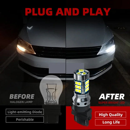 2pca 3157 Car LED Blub Daytime Running Light DRL nessun errore per Chevrolet Captiva Sport Malibu 7 Colorado Avalanche Suburban Tahoe