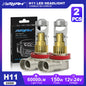 XSTORM H7 Proiettore LED Faro H11 H8 9005 9006 H4 Lente per proiettore LED Hedalights Canbus 60000LM 150W Auto Fascio alto e basso 12V