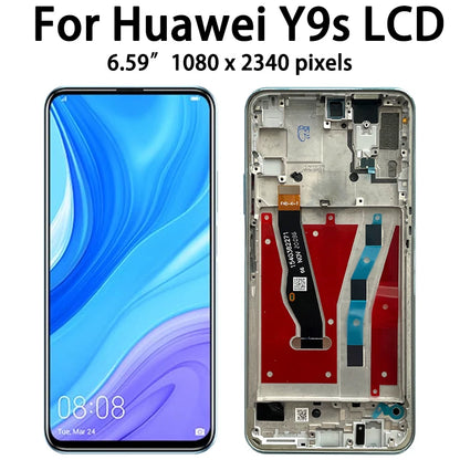 6.59 "Y9S Display Per Huawei Y9s STK-L21 L22 LX3 Display LCD Touch Screen Digitizer Per Huawei P Smart Pro 2019 LCD Con Telaio