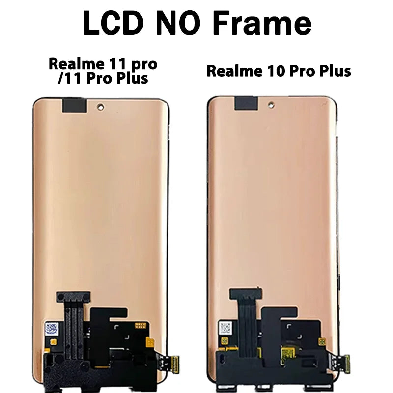 6.7”Nuovo per Realme 11 Pro/11Pro+ Plus RMX3740 RMX3771 LCD Touch Screen Digitizer per Realme 10 Pro+ Plus RMX3687 LCD