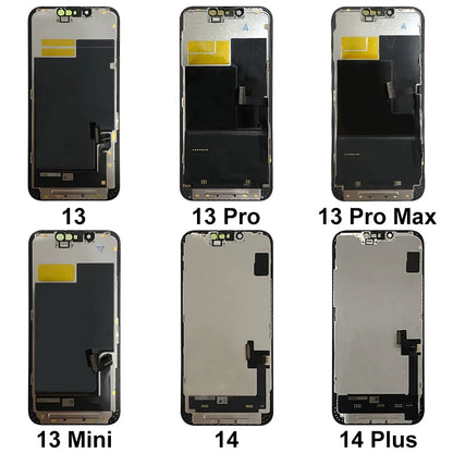 Scelta per iPhone 12 Pro Max 13 14 Plus 15 PRO Display Digitzer OLED per X XS 11 12 13 Pro MAX 12 Mini Display 13 Mini LCD