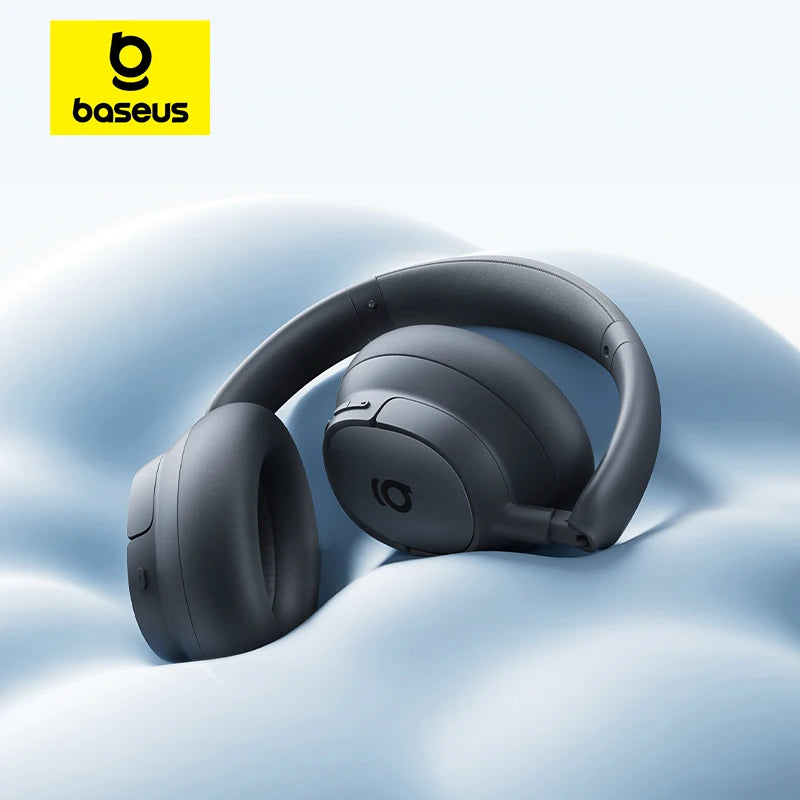 Cuffie Wireless ANC Baseus 80H, Auricolari Over-Ear con 95% di Cancellazione del Rumore, Cuffie Bluetooth 6.0 BH1 NC LITE