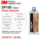 Adesivo epossidico originale 3M DP100 Scotch Weld 50ML Adesivo strutturale trasparente a due componenti DP100NS DP100PLUS