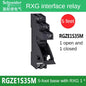 Relè interfaccia Schneider Relè Rxg22bd Rxg23bd Rxg12bd con pulsante di prova Relè Rxg24vdc Base da 8 piedi