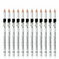 1/12 pezzi Eyeliner Bianco per Trucco Occhi, Lunga Durata, Facile da Applicare, Illuminante per Occhi, Impermeabile, Matite Eyeliner alla Moda, Strumenti per il Trucco degli Occhi