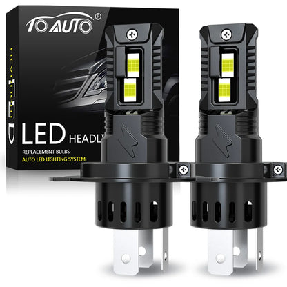 TOAUTO H4 Fari a LED 70W 30000LM H7 LED Canbus 9005 9006 H11 Lampadine per auto Faro automatico Fendinebbia 6000K 12V 24V Bianco