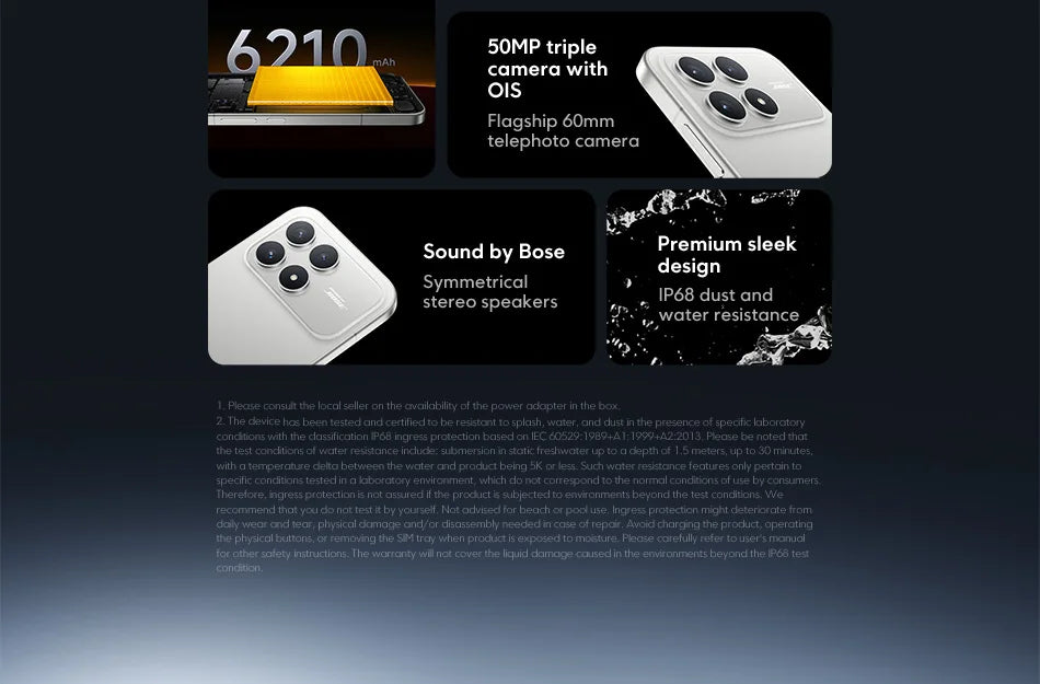 POCO F8 Pro 5G Versione Globale Smartphone Snapdragon ®   8 Elite Display AMOLED HyperRGB da 6,59 pollici 120Hz 6210mAh NFC