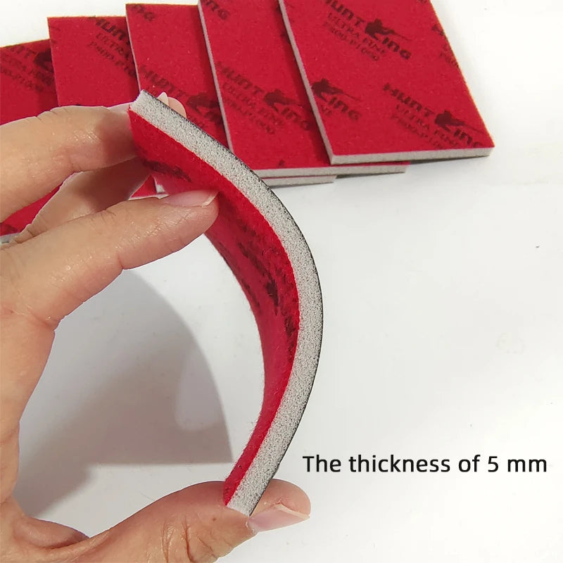 Carta vetrata rossa Mastice per sabbia per auto 75x100 Quadrato Spugna secca Carta vetrata Hardware Lucidatura superficiale per mobili Grana abrasiva