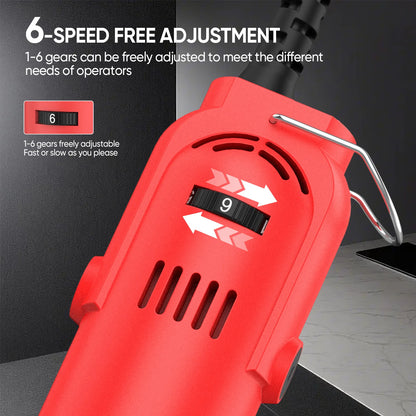 Smerigliatrice Elettrica a 1500 RPM, 6 Velocità, Strumento per Pulizia Fughe Piastrelle in Ceramica, Lucidatrice per Rimozione Bave e Lucidatura di Superfici in Ceramica e Pietra per Auto