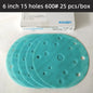 25 pezzi KOVAX carta morbida opaca da 6 pollici autoadesiva floccata carta vetrata rotonda 150mm vernice per auto superficie bellezza lucidatura