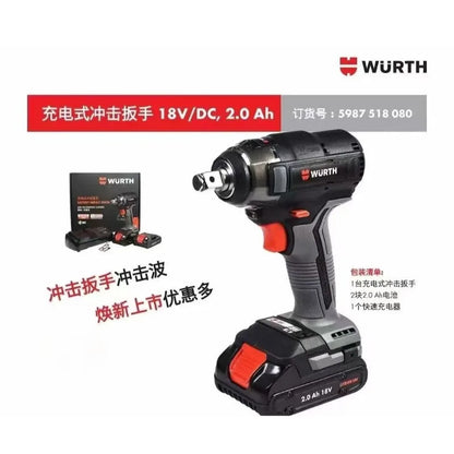 Adatto per Avvitatore a Impulsi Elettrico WURTH 18V, Batteria al Litio Ricaricabile, Senza Spazzole, per Riparazioni Auto ASS18