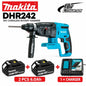 Trapano perforatore rotante SDS Plus Makita DHR242 18V LXT, senza spazzole, a batteria, capacità 24mm per calcestruzzo, 4700 IPM 2.0J, utensile elettrico professionale a 3 modalità, compatibile con BL1860B BL1850B BL1815, s