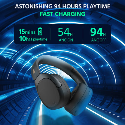 Cuffie Wireless Over-Ear EDIFIER W830NB - ANC -45dB, Hi-Res LDAC, Bluetooth 5.4, 94 Ore di Riproduzione, Ricarica Rapida, Pieghevoli, Chiamate Multipoint AI, App ConneX