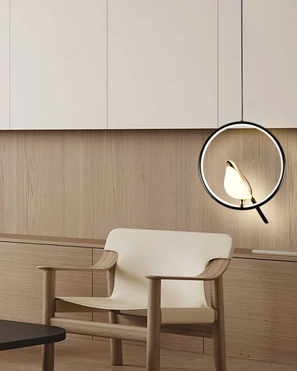 Lampade a sospensione a LED per uccelli gazza girevoli per interni per sala da pranzo AC85-265V Lampade a sospensione per camera da letto sospese con cavo da 1,5 m