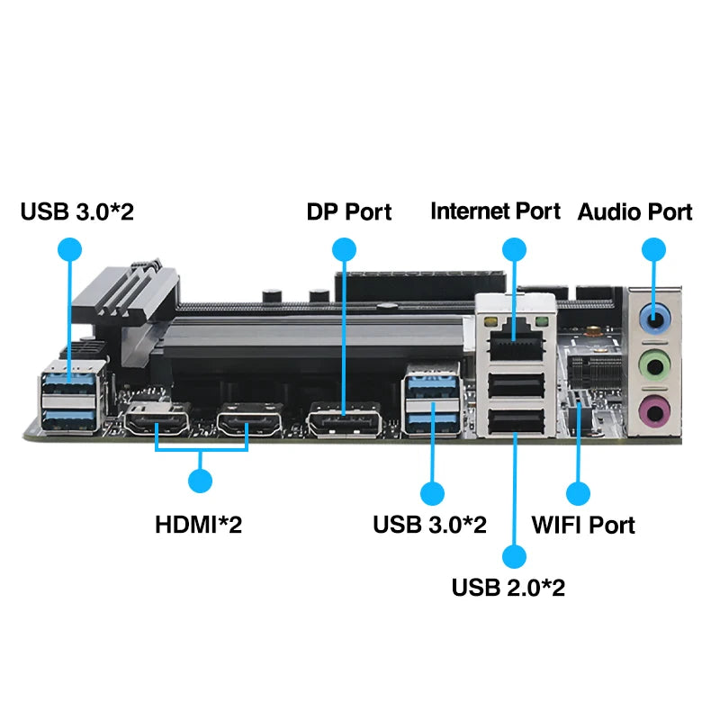 Combo Scheda Madre e CPU per PC Gaming Fai-da-Te ERYING, Intel Core i7/i9 12950HX/12850HX/12800HX, RAM DDR4, PCIe 4.0x16, LGA1151